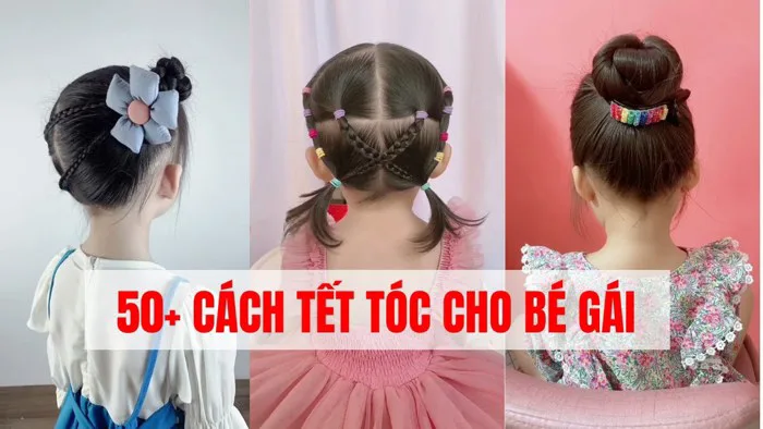 Hướng dẫn 50 kiểu tết tóc cho bé gái đi chơi đi học | Hạnh Phạm