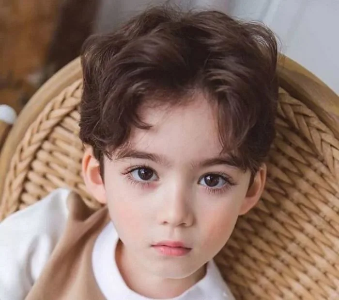 Kiểu tóc ngầu soái ca cho bé trai - Barber Shop Vũ Trí