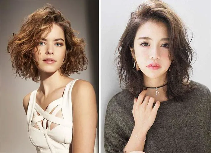 13 kiểu tóc ngắn xù mì cho mặt tròn đẹp, xu hướng năm nay