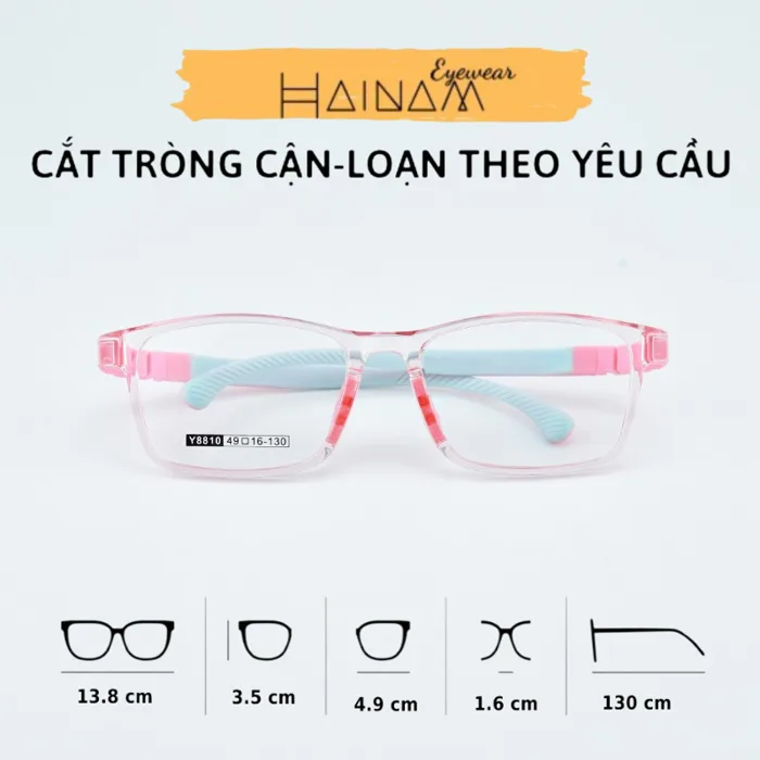 Gọng kính cận trẻ em / kính cho bé siêu dẻo, siêu nhẹ chống gãy (NHẬN CẮT  MẮT CẬN LOẠN THEO YÊU CẦU) | Shopee Việt Nam