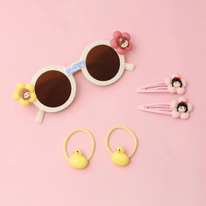 Mắt kính, cột tóc, kẹp tóc hồng HappyTime 516273 bé gái - AVAKids.com