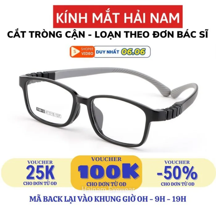 Gọng kính cận trẻ em / kính cho bé siêu dẻo, siêu nhẹ chống gãy (NHẬN CẮT  MẮT CẬN LOẠN THEO YÊU CẦU) | Shopee Việt Nam