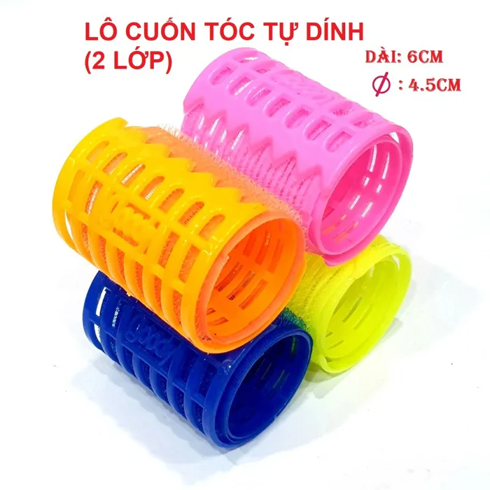 Lô Cuốn Tóc Tạo Kiểu Tự Dính Có Kẹp Cố Định Tóc [2 Lớp] Loại Tốt | Lazada Việt Nam