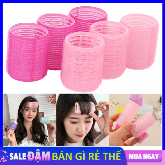 Ống Cuốn Tóc Xoăn Bồng Bềnh Kiểu Hàn Quốc Cho Nữ, Lô Uốn Tóc Mái Thưa Tự  Dính - Kẹp Phồng Chân Tóc / Uốn Tóc Mái Thưa Giữ Cố Định Tạo Kiểu Tóc Xoăn  Tiện Lợi Cho Nữ | Lazada Việt Nam