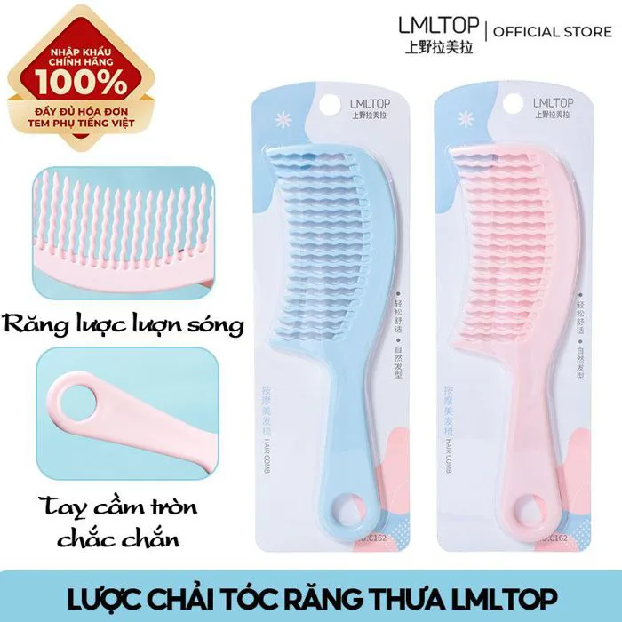 Lược Chải Tóc Răng Thưa Gỡ Rối, Chải Tóc Xoăn LMLTOP - NO.C162 – THẾ GIỚI  SKINFOOD