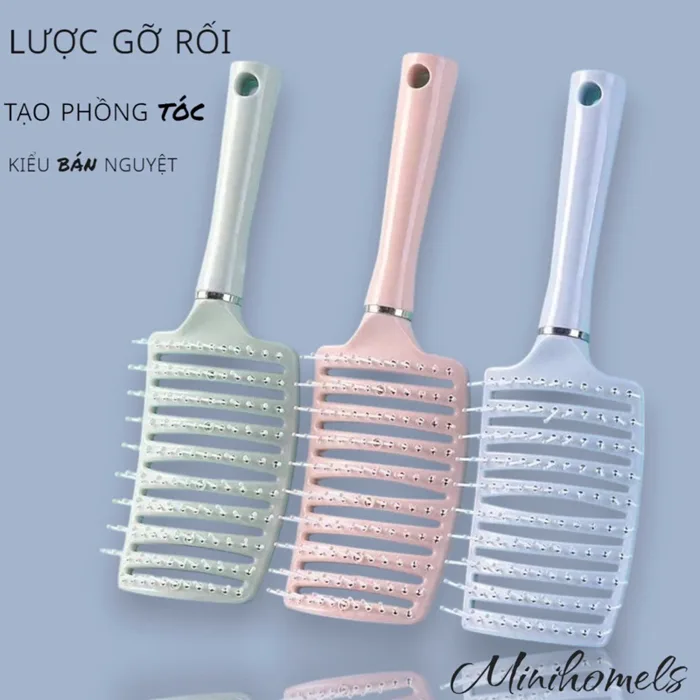 Lược hình bán nguyệt ( mới ) lược gỡ rối tạo phồng tóc lược sấy tạo kiểu  tóc nam nữ