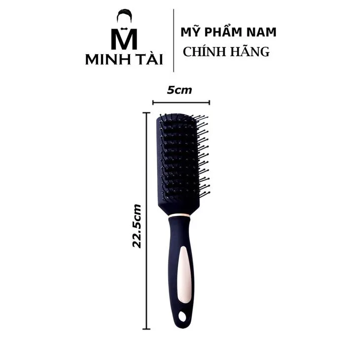 Lược Bán Nguyệt Chuôi Vàng – Tạo Phồng, Chống Tĩnh Điện, Chuẩn Salon