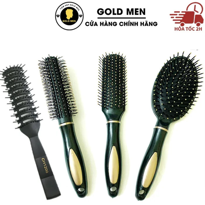 Lược Tròn, lược bán nguyệt, lược Oval gỡ rối tóc cao cấp - Lược sấy uốn