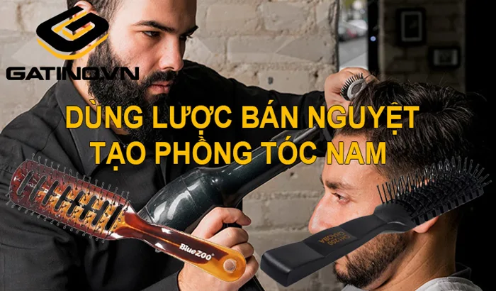 Muốn tạo phồng tóc nam hãy sử dụng lược bán nguyệt này! | Gatino.vn