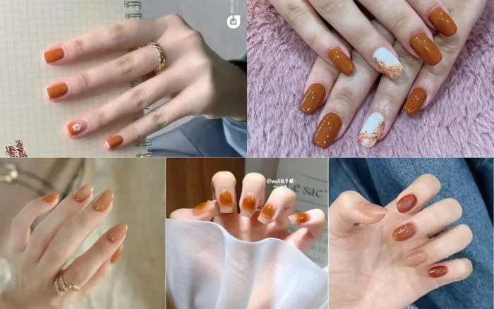 Top 20+ Mẫu Nail Cam Đất Đẹp Sang Chảnh, Tôn Da Hot Trend