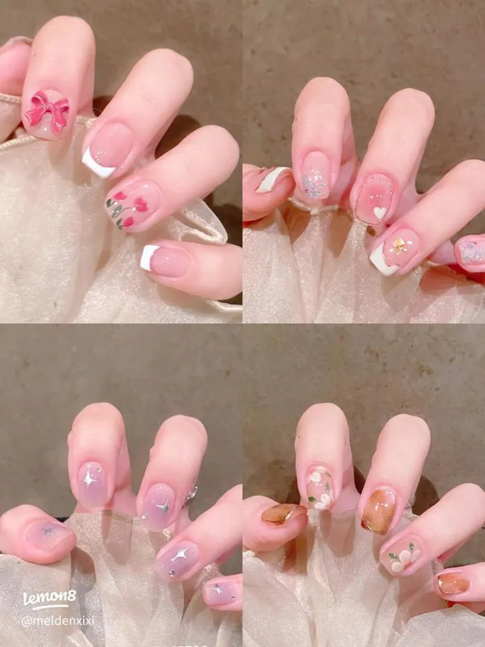 Mẫu móng tay đẹp, nhẹ nhàng cho nàng diện 8/3 cực xinh