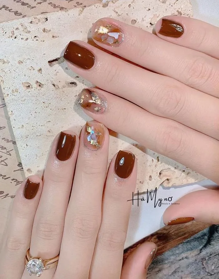 65 Mẫu nail xà cừ korean (sưu tầm) ý tưởng | móng tay, móng chân, ý tưởng  móng