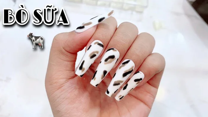 Móng úp mẫu BÒ SỮA siêu xinh | Phượng Phạm Nail