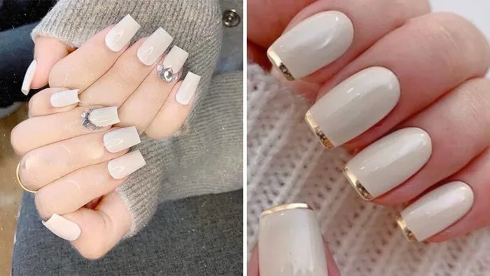 100+ mẫu nail trắng sữa đẹp, giúp tôn da và không bị lỗi thời
