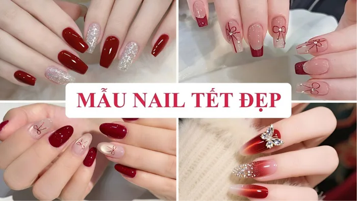 101+ Mẫu nail Tết 2026 thời trang, hợp phong thủy
