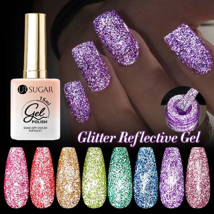 UR đường 15ml phản quang màu Neon dạ quang gel sơn móng tay nghệ thuật hiệu  ứng flash ngâm tắt gel UV làm móng nghệ thuật véc ni | Lazada Việt Nam