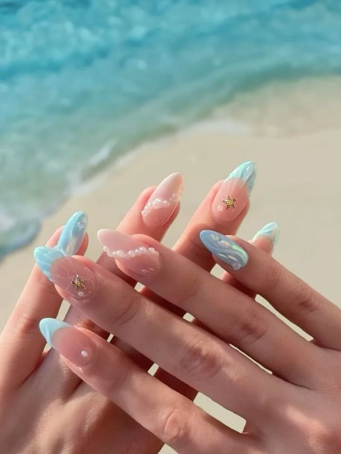 50+ Mẫu nail đi biển đẹp, hot trend mùa hè 2025