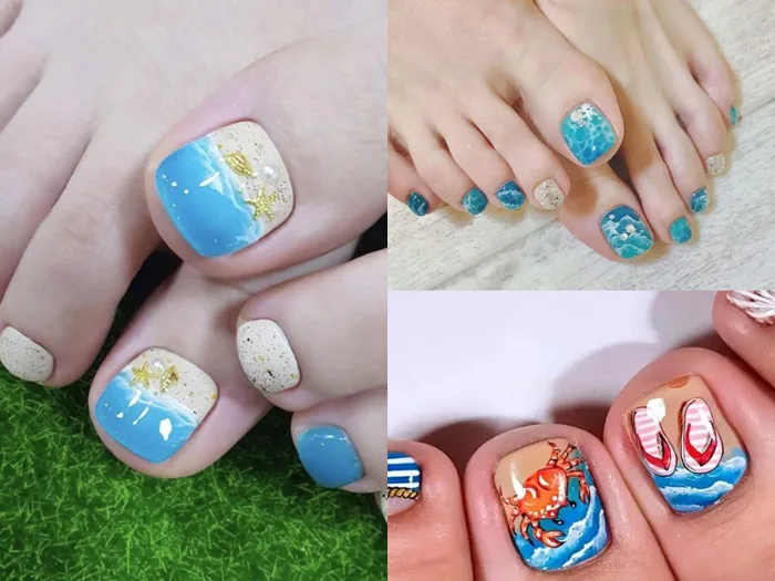 Tổng hợp 10+ mẫu nail chân đi biển siêu xinh cho nàng
