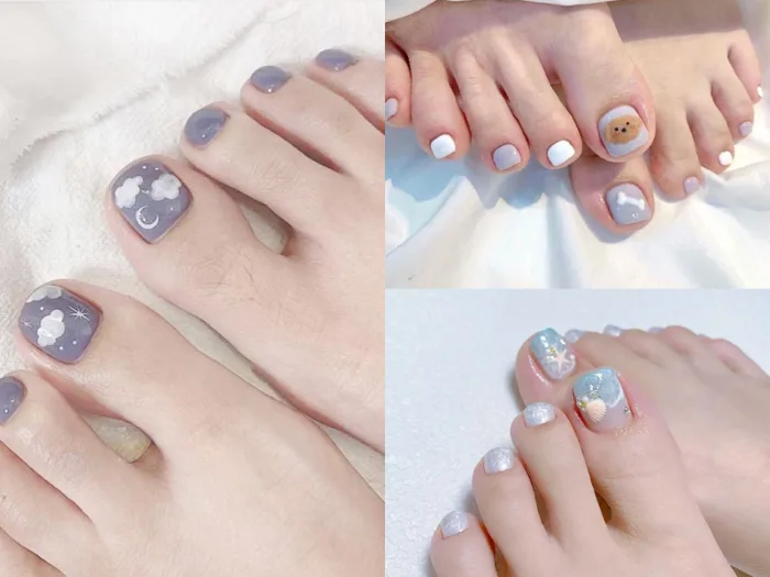 Tổng hợp 10+ mẫu nail chân đi biển siêu xinh cho nàng