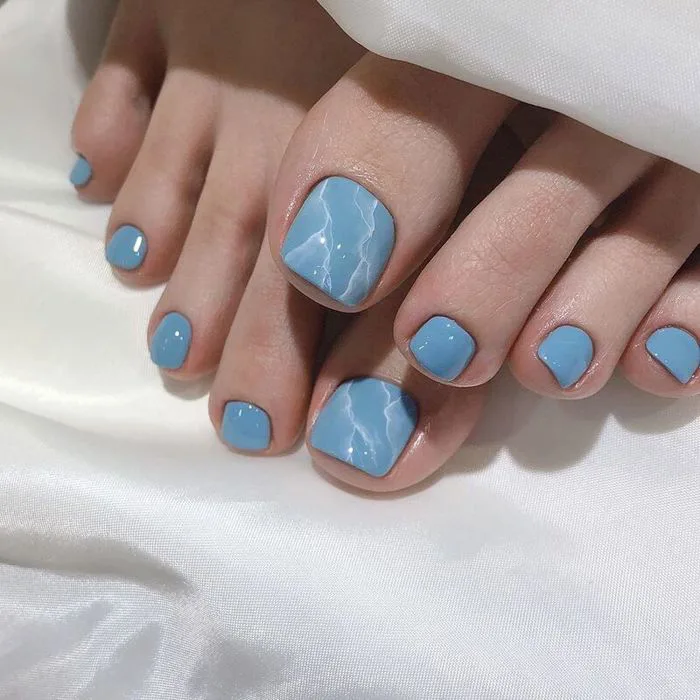 Nail Đi Biển Tông Cam Cháy Xanh Mint Mẫu Nail Lên Hình Mùa Hè