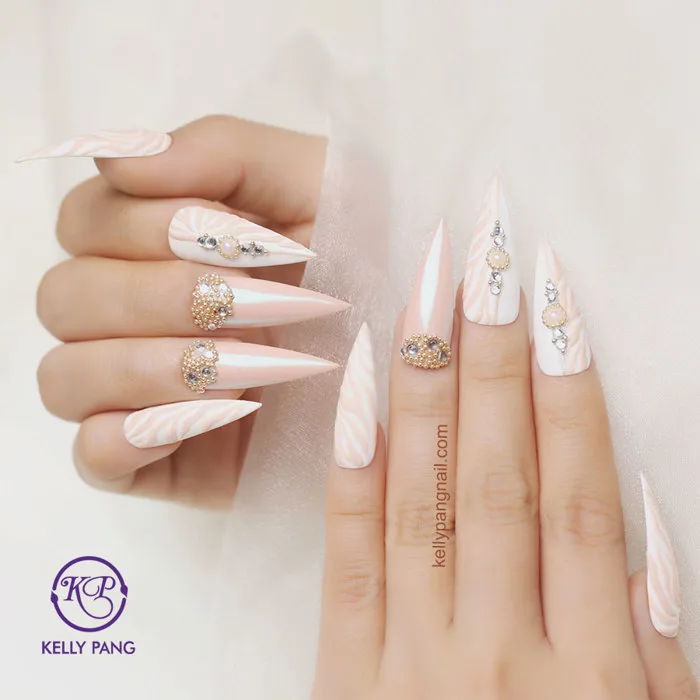 BST mẫu nail đính đá lấp lánh kiêu sa - Kelly Pang
