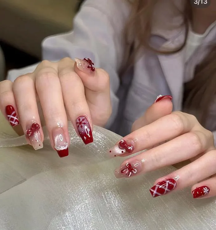Gợi ý 100+ Mẫu nail tết 2026 cực xinh, nail Tết màu đỏ cực sang