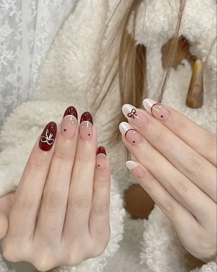 100+ mẫu nail sơn đầu móng trắng đẹp (có loại đính đá)