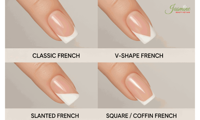 French đậu móng thông dụng hiện Nay – Khóa học nail chuyên nghiệp
