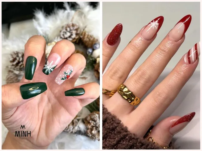 Bật mood” mùa lễ với 20+ mẫu nail Noel đơn giản mà siêu xinh! | Minhshop.vn