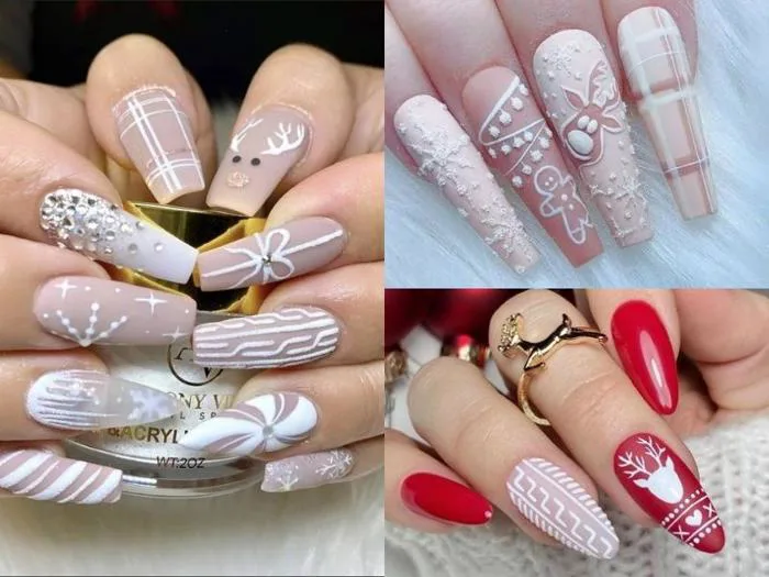 30+ mẫu nail Noel lung linh, nổi bật trong mùa Giáng sinh