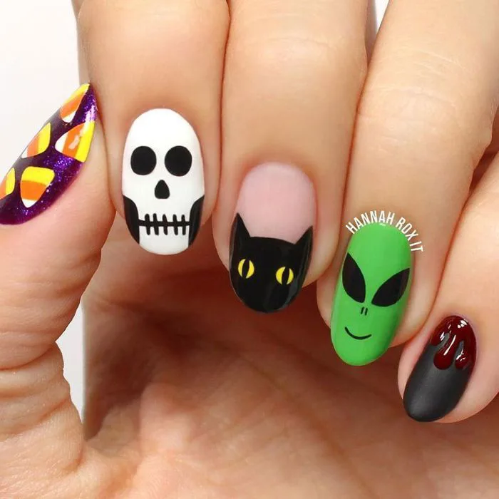 Những mẫu nail cực “chất” mùa lễ hội Halloween dễ thực hiện tại nhà - Báo  và Phát thanh, truyền hình Thái Nguyên