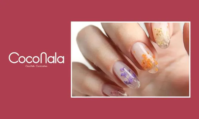 Nail ẩn hoa khô là gì? Những ý tưởng nail art với hoa khô