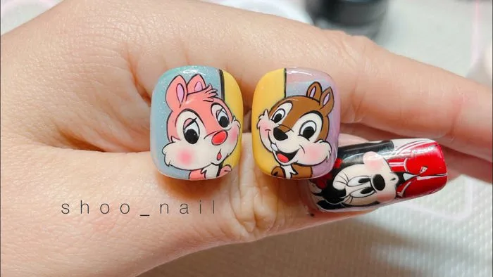 vẽ nail hoạt hình dễ thương | Nghệ thuật vẽ trên móng | the art of nail art | 캐릭터 네일 vẽ nail hoạt hình dễ thương | Nghệ thuật vẽ trên móng | the art of nail art | 캐릭터 네일