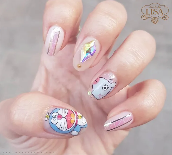 Top 6 mẫu nail hoạt hình xinh xắn đáng yêu Top 6 mẫu nail hoạt hình xinh xắn đáng yêu