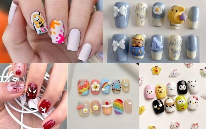 Top 100+ Mẫu Nail Hoạt Hình Đáng Yêu, Bắt Trend Năm 2026 Top 100+ Mẫu Nail Hoạt Hình Đáng Yêu, Bắt Trend Năm 2026
