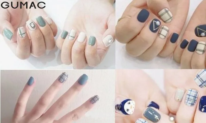Những mẫu nail kẻ caro ĐƠN GIẢN cho nàng TỰ TIN xuống phố