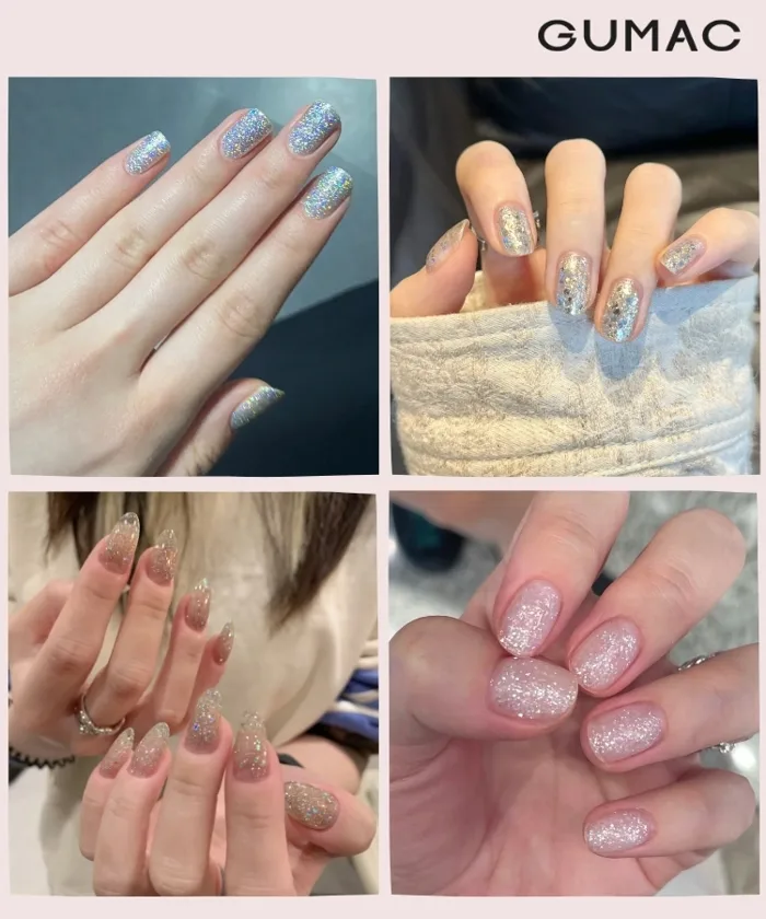 18 Mẫu nail kim tuyến lấp lánh và SIÊU XINH cho cô nàng sang chảnh