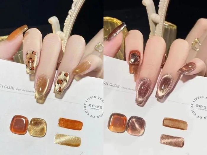 20+ mẫu nail mắt mèo lấp lánh và dáng tay phù hợp