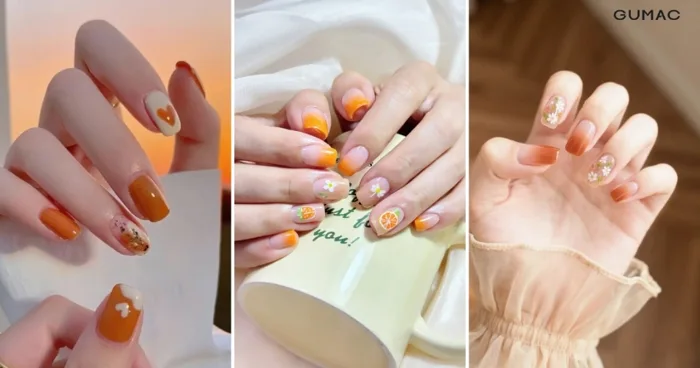 19+ Mẫu móng tay cam, nail màu cam đất THỜI THƯỢNG và cá tính