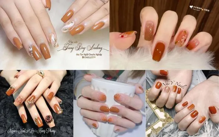 Top 20+ Mẫu Nail Cam Đất Đẹp Sang Chảnh, Tôn Da Hot Trend