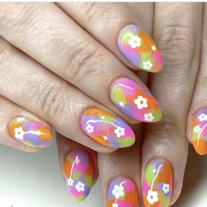 HOT 30+ mẫu nail cầu vồng 7 sắc màu đẹp nhất 2024