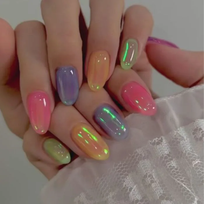 HOT 30+ mẫu nail cầu vồng 7 sắc màu đẹp nhất 2024
