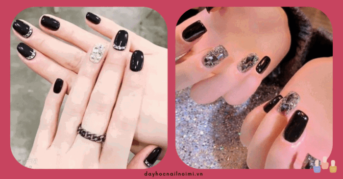 80+ mẫu nail màu đen sang chảnh cá tính huyền bí