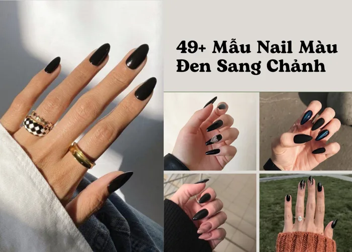 49+ Mẫu Nail Màu Đen Sang Chảnh Nhất 2024 | TIKI