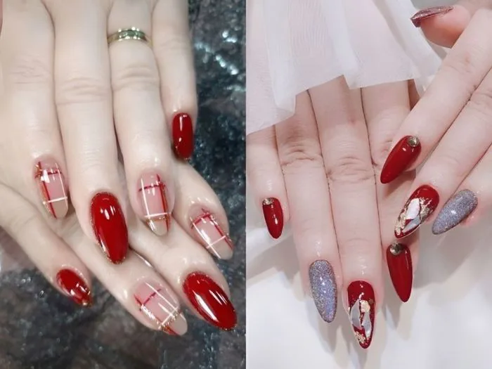 40+ mẫu nail màu đỏ nổi bật, giúp da sáng bật tone