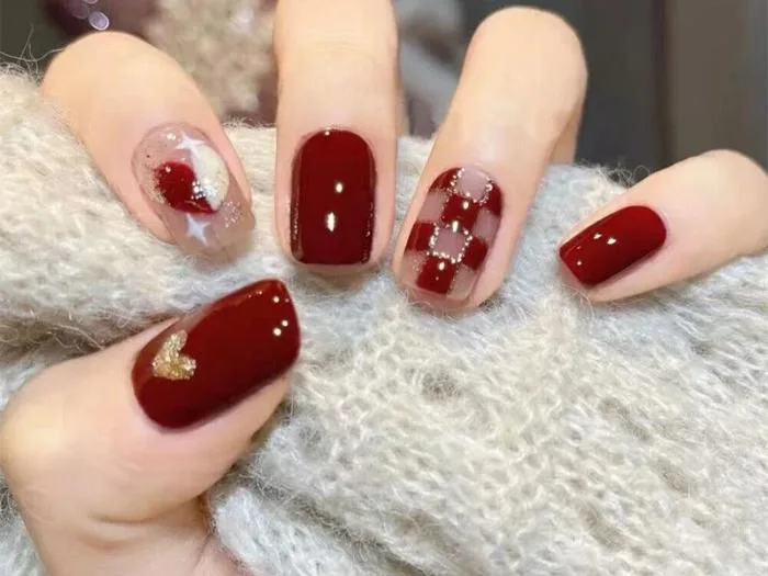 Khám phá những mẫu nail màu đỏ rượu cực đẹp và quý phái – Kềm Nghĩa - Nghia  Nippers