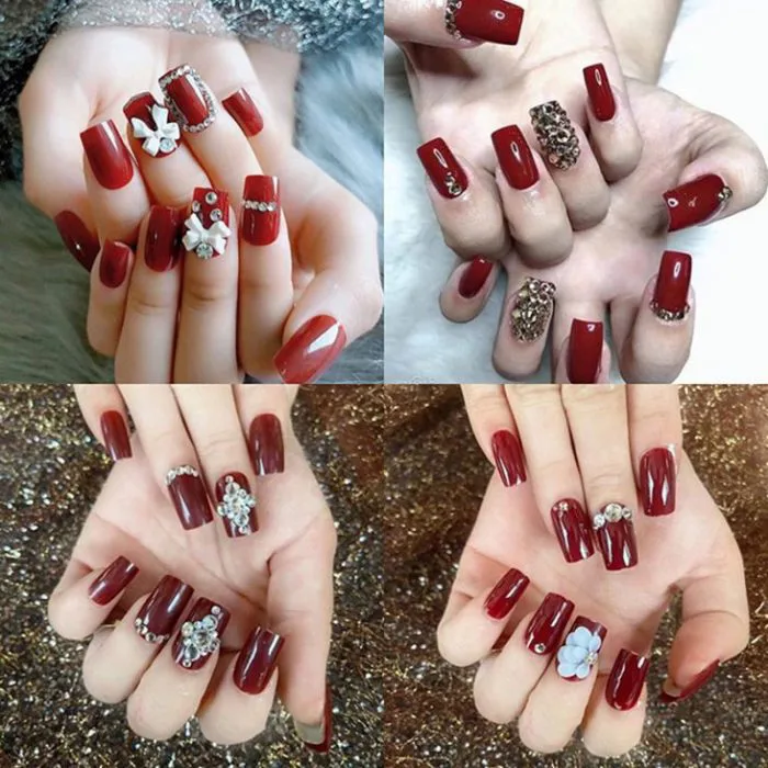 50+ mẫu nail màu đỏ nổi bật thu hút nhất