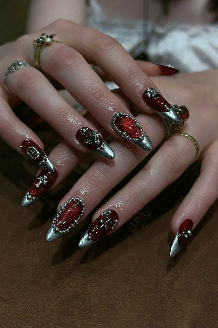 55+ Mẫu nail màu đỏ rượu đẹp quyến rũ cho nàng 55+ Mẫu nail màu đỏ rượu đẹp quyến rũ cho nàng