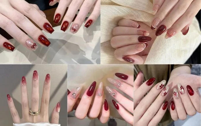 Top 30+ Mẫu Nail Đỏ Rượu Vang Sang Chảnh, Quyến Rũ 2026 Top 30+ Mẫu Nail Đỏ Rượu Vang Sang Chảnh, Quyến Rũ 2026
