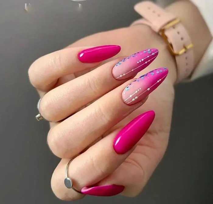 Đón thu với bộ nail màu hồng ngọt ngào, lãng mạn